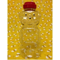 24oz Clear Panel Bear